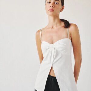 Reformation Organic Cotton Jaylin Top in White | Size L